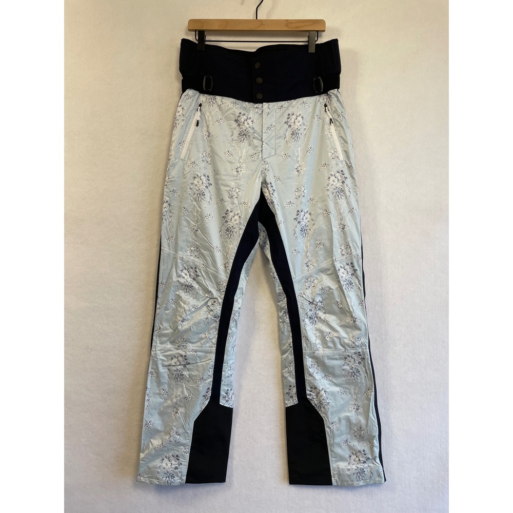 Bogner Fire + Ice x LoveShackFancy Portia-T Ski Pants NWT Floral Blue Size 14 XL
